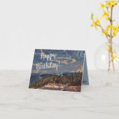 Acadia Skyあなたの写真を誕生日カード カード (黄色い花)