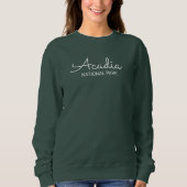 Acadia Sweatshirt Cursive スウェットシャツ (正面)