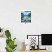 Acadia Wall Art- Jordan Pond Print- Acadia Nationa ポスター (ホームオフィス)