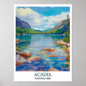 Acadia Wall Art- Jordan Pond Print- Acadia Nationa ポスター (正面)
