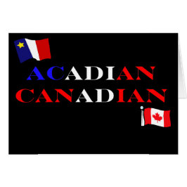 Acadianカナダのグリーティングカード