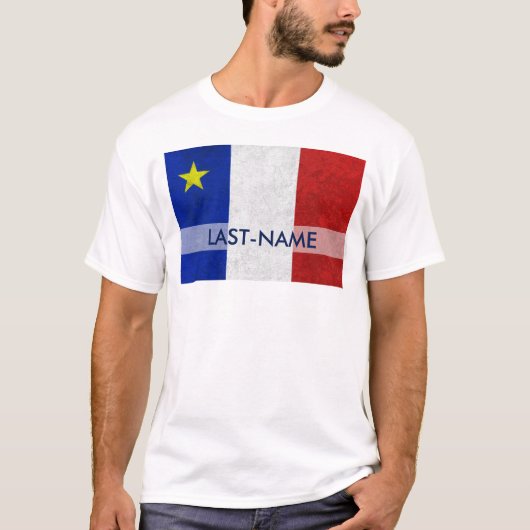 Acadianフラグの姓のパーソナ動揺してリグランジ設定 Tシャツ (正面)