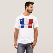 Acadianフラグの姓のパーソナ動揺してリグランジ設定 Tシャツ (正面フル)