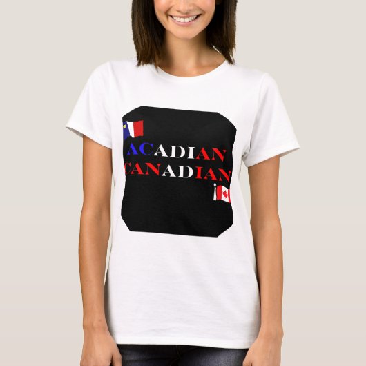 Acadian Canadian Women's T-Shirt Tシャツ (正面)