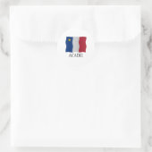 Acadian flag ラウンドシール (バッグ)