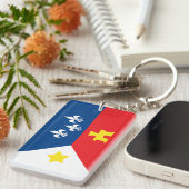 Acadianaのケージャンの旗 キーホルダー (正面右)