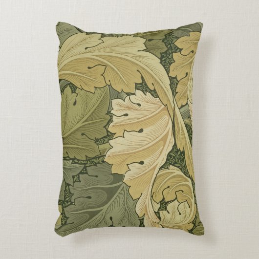 Acanthusまたは森林色、1のデザインの壁紙を張って下さい アクセントクッション (正面(垂直))