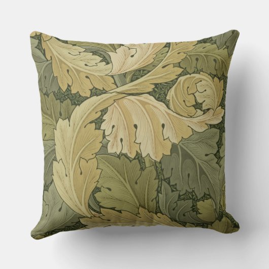 Acanthusまたは森林色、1のデザインの壁紙を張って下さい クッション (裏面)