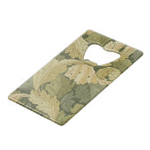 Acanthusまたは森林色、1のデザインの壁紙を張って下さい クレジットカード栓抜き (正面アングル)