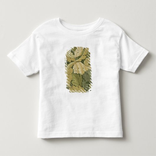 Acanthusまたは森林色、1のデザインの壁紙を張って下さい トドラーTシャツ (正面)