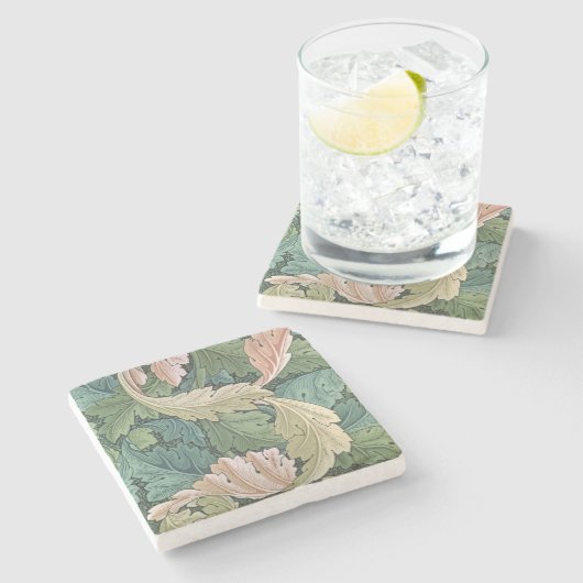 「Acanthus」の壁紙のデザイン1875年 ストーンコースター (横)