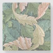 「Acanthus」の壁紙のデザイン1875年 ストーンコースター (正面)