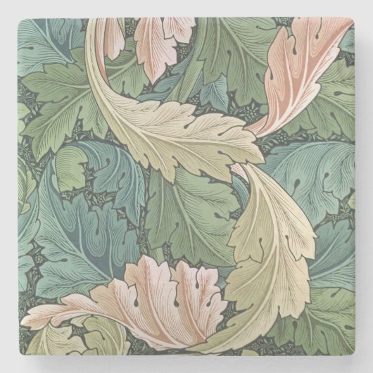 「Acanthus」の壁紙のデザイン1875年 ストーンコースター (正面)