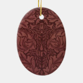 Acanthus by William Morris, ヴィンテージ・フローラ・テキスタイル セラミックオーナメント (裏面)