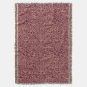 Acanthus in Plum  スローブランケット (正面縦)