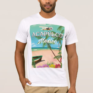 Acapulco Mexico Vintage旅行ポスター Tシャツ