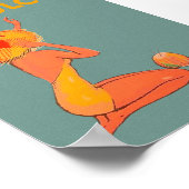 Acapulco Mexico Vintage Travel Poster ポスター (角)