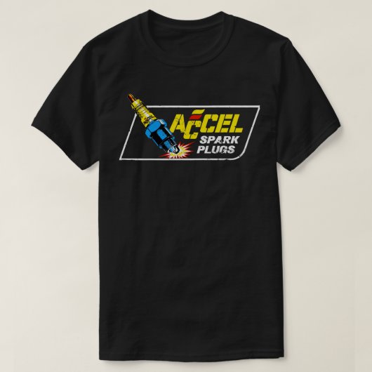Accelスパークプラグ Tシャツ (デザイン正面)