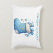 Accent Pillow- Baby/Kids Editable Xmas Pillow アクセントクッション (裏面(縦))