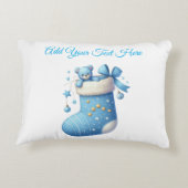 Accent Pillow- Baby/Kids Editable Xmas Pillow アクセントクッション (裏面)