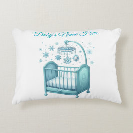 Accent Pillow - Editable Baby's Xmas Pillow アクセントクッション