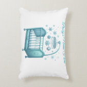 Accent Pillow - Editable Baby's Xmas Pillow アクセントクッション (正面(垂直))