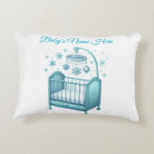 Accent Pillow - Editable Baby's Xmas Pillow アクセントクッション (裏面)