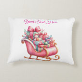 Accent Pillow-Editable Kids/Baby Xmas Pillow アクセントクッション (裏面)