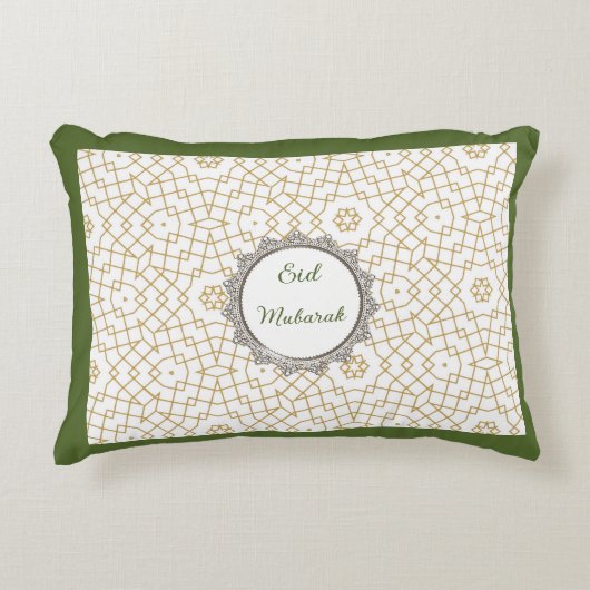 Accent Pillow-Eid Mubarak Accent Pillow アクセントクッション (正面)