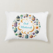 Accent Pillow-Eid Mubarak Wreath Accent Pillow アクセントクッション (裏面)