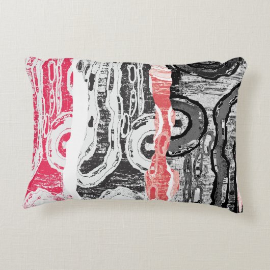Accent Pillow – Friction Lands Abstract Design アクセントクッション (裏面)