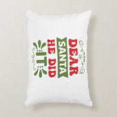 Accent Pillow-Funny Xmas Quote アクセントクッション (正面(垂直))