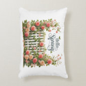 Accent Pillow-Hello Spring Floral Accent Pillow  アクセントクッション (正面(垂直))