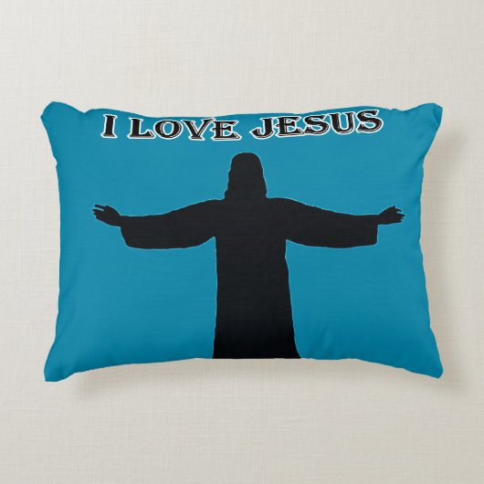 Accent Pillow  i love jesus  アクセントクッション (正面)