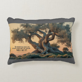 Accent Pillow-Islamic Olive Tree Pillow アクセントクッション