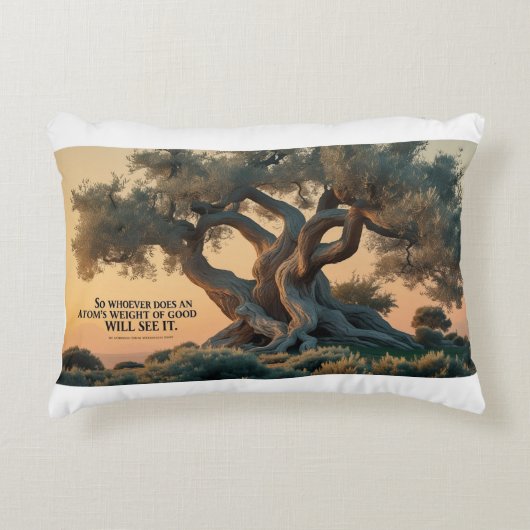 Accent Pillow-Islamic Olive Tree Pillow アクセントクッション (正面)