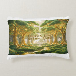 Accent Pillow-Islamic Paradise Tree Accent Pillow アクセントクッション