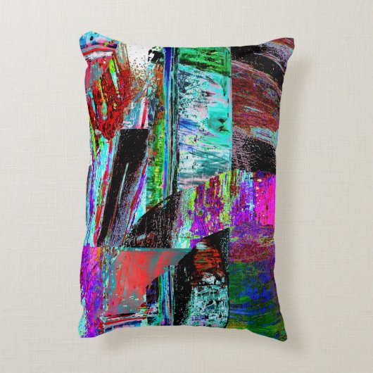 Accent Pillow – Neon Pulse アクセントクッション (裏面(縦))