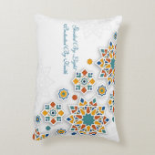 Accent Pillow-Ornamental Islamic Accent Pillow アクセントクッション (裏面(縦))