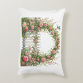 Accent Pillow- Spring Floral Accent Pillow アクセントクッション (裏面(縦))