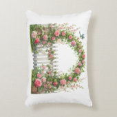 Accent Pillow- Spring Floral Accent Pillow アクセントクッション (正面(垂直))