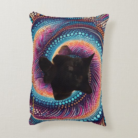 Accent Pillow The Cat's Meow アクセントクッション (裏面(縦))