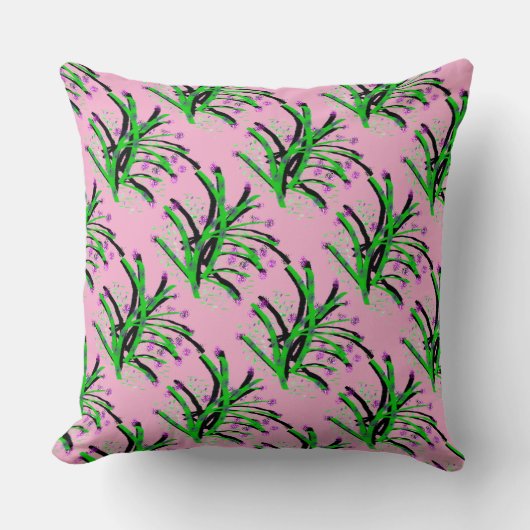 Accent Shrub Decorative Pink  クッション (正面)