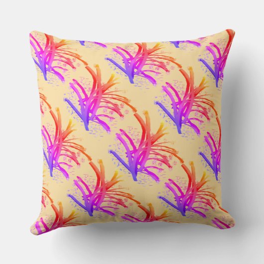 Accent Shrub Decorative Rainbow クッション (裏面)