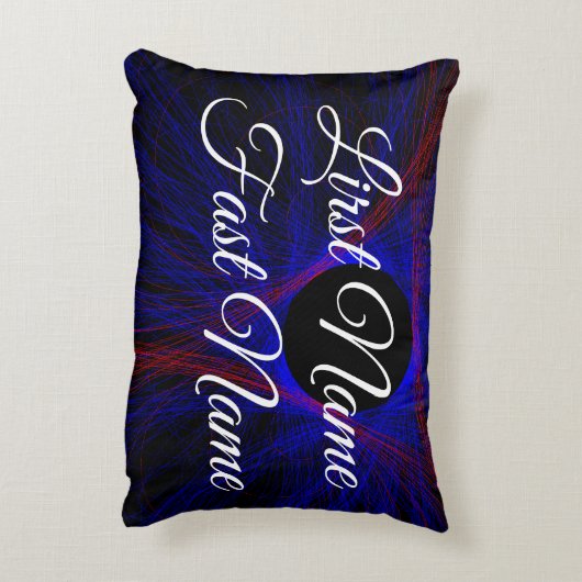 Accented Triangle Geometric Accent Parody Pillow アクセントクッション (裏面(縦))