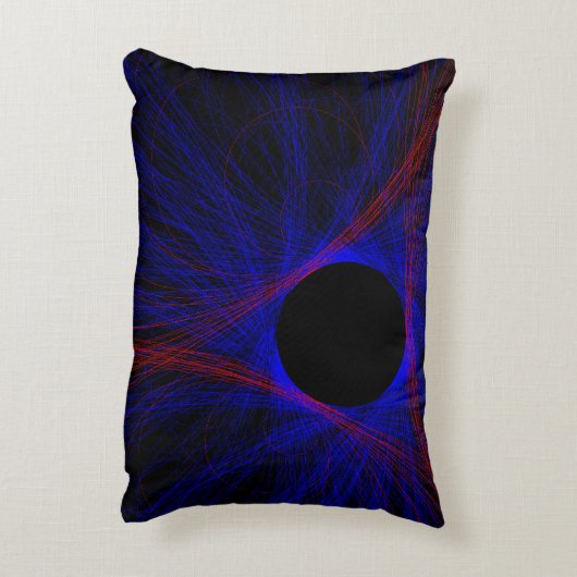 Accented Triangle Geometric Accent Pillow アクセントクッション (裏面(縦))