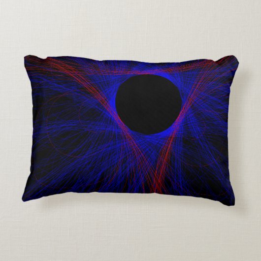 Accented Triangle Geometric Accent Pillow アクセントクッション (裏面)