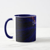 Accented Triangle Geometric Coffee Mug マグカップ (左)