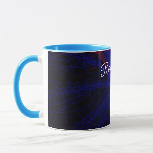 Accented Triangle Geometric Coffee Mug マグカップ (左)