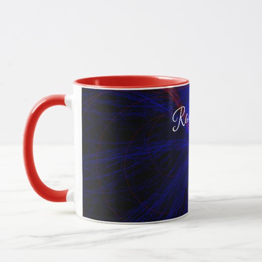 Accented Triangle Geometric Coffee Mug マグカップ (左)